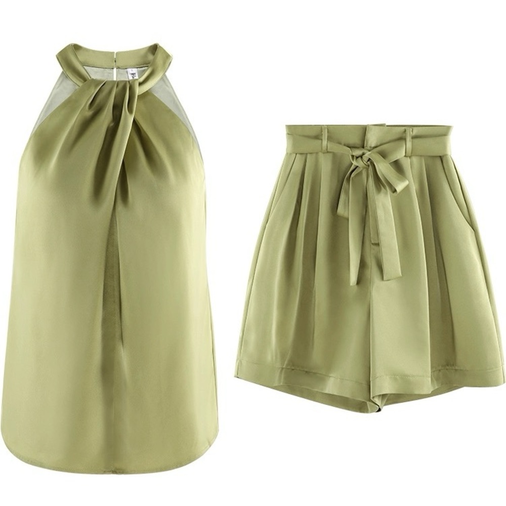 Summer Elegance Halter Two-Piece Set